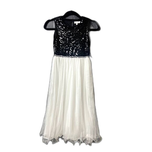 Nannette Baby Big Girls Sequin & Bead Tulle Summer Party Cute Dress SZ 10:NWT